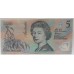 AUSTRALIA 1992 . FIVE 5 DOLLARS BANKNOTE . COLE/FRASER . LAST PREFIX AB19